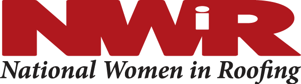 The NWR (National Women in Roofing) logo